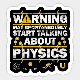 Physics Teacher Geeky Science Sticker